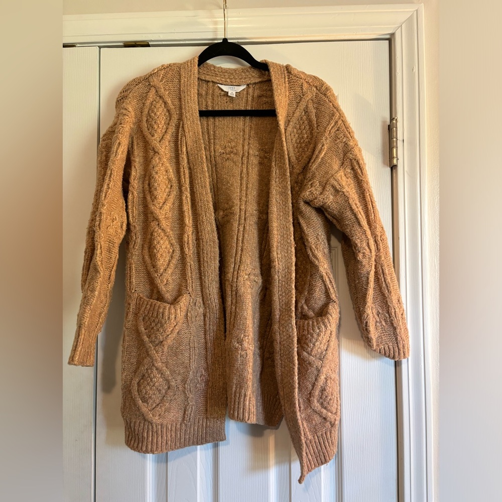 Time and True Small Tan Cardigan